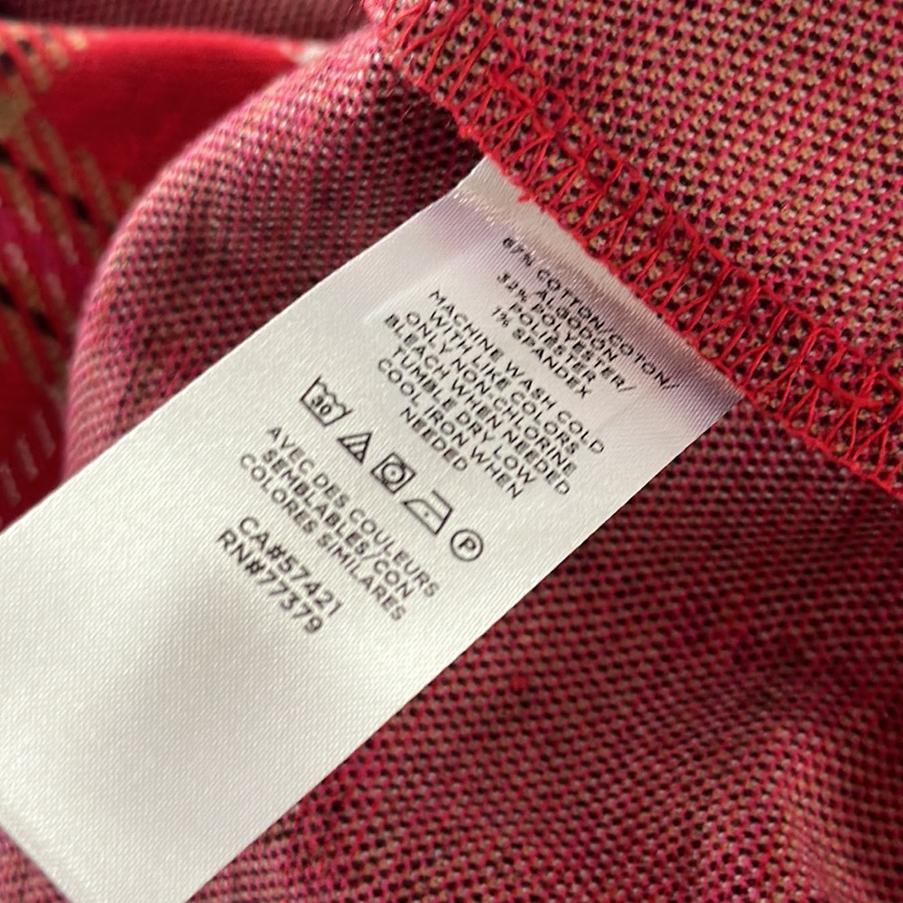Plaid Knit Top Size M - Picture 9 of 9